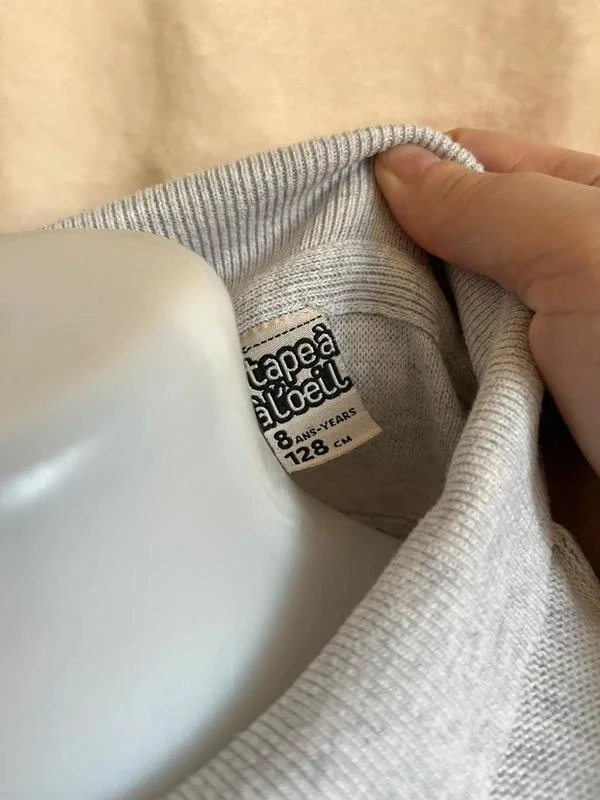 pull polo fita olho cinza – 8 anos – photo 2